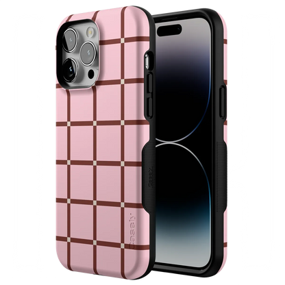 Uptown Gridlock | Pink Checkerboard Case