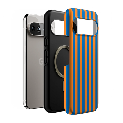 Go New York | Blue & Orange Stripes Case