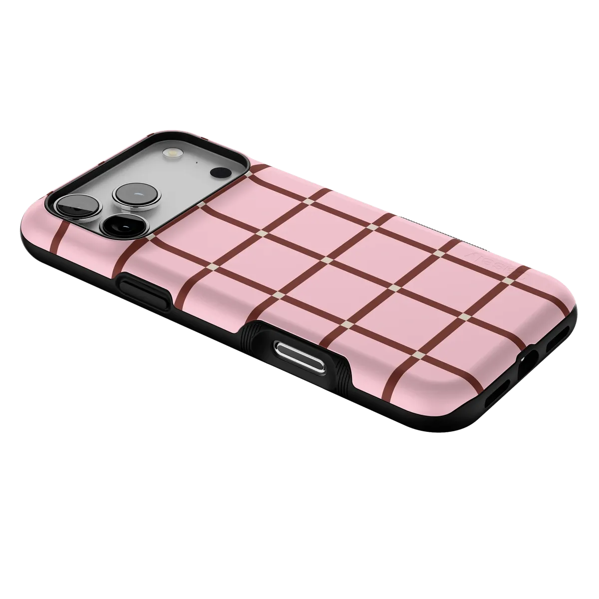 Uptown Gridlock | Pink Checkerboard Case