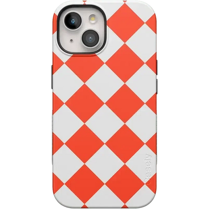 Red Checkerboard | High Contrast Design Case Phone Case Casetry Bold Flex + MagSafe® iPhone 15 Plus