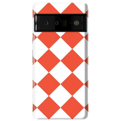 Red Checkerboard | High Contrast Design Case Phone Case Casetry Essential Google Pixel 6 Pro