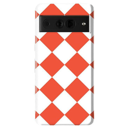 Red Checkerboard | High Contrast Design Case Phone Case Casetry Essential Google Pixel 7 Pro