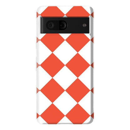 Red Checkerboard | High Contrast Design Case Phone Case Casetry Essential Google Pixel 7