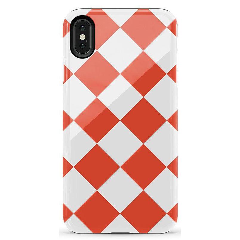 Red Checkerboard | High Contrast Design Case Phone Case Casetry Essential iPhone XS Max