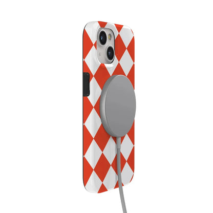 Red Checkerboard | High Contrast Design Case Phone Case Casetry
