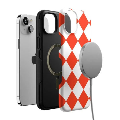 Red Checkerboard | High Contrast Design Case Phone Case Casetry