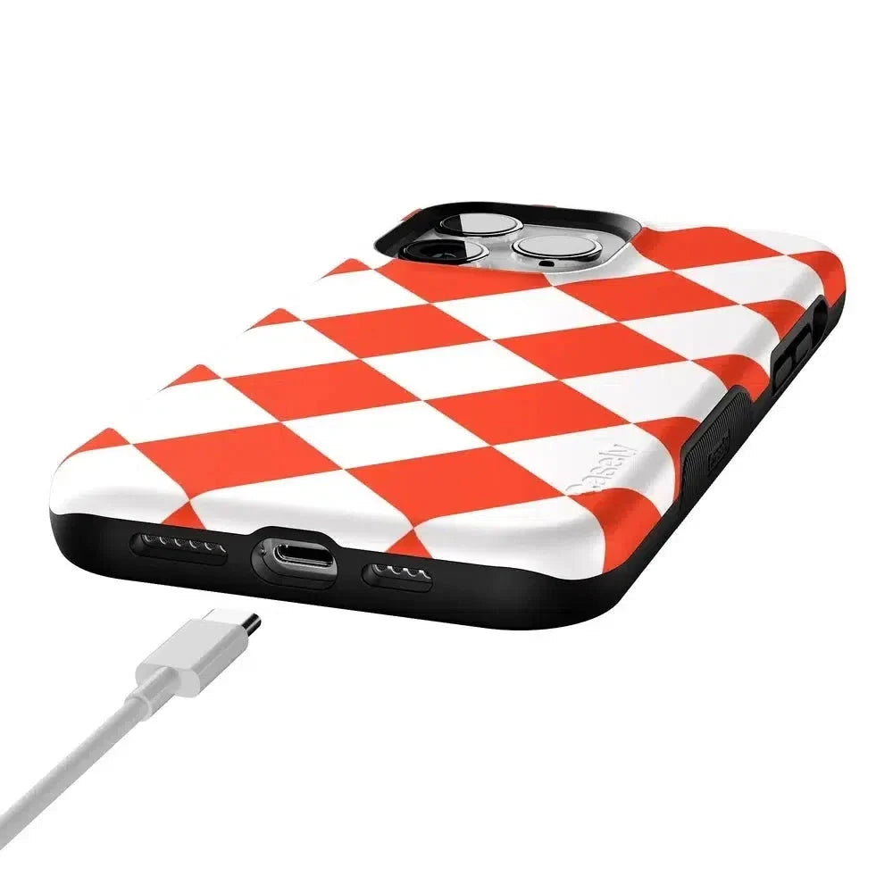 Red Checkerboard | High Contrast Design Case Phone Case Casetry