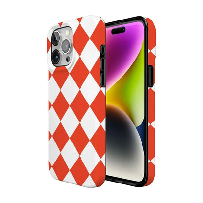 Red Checkerboard | High Contrast Design Case Phone Case Casetry