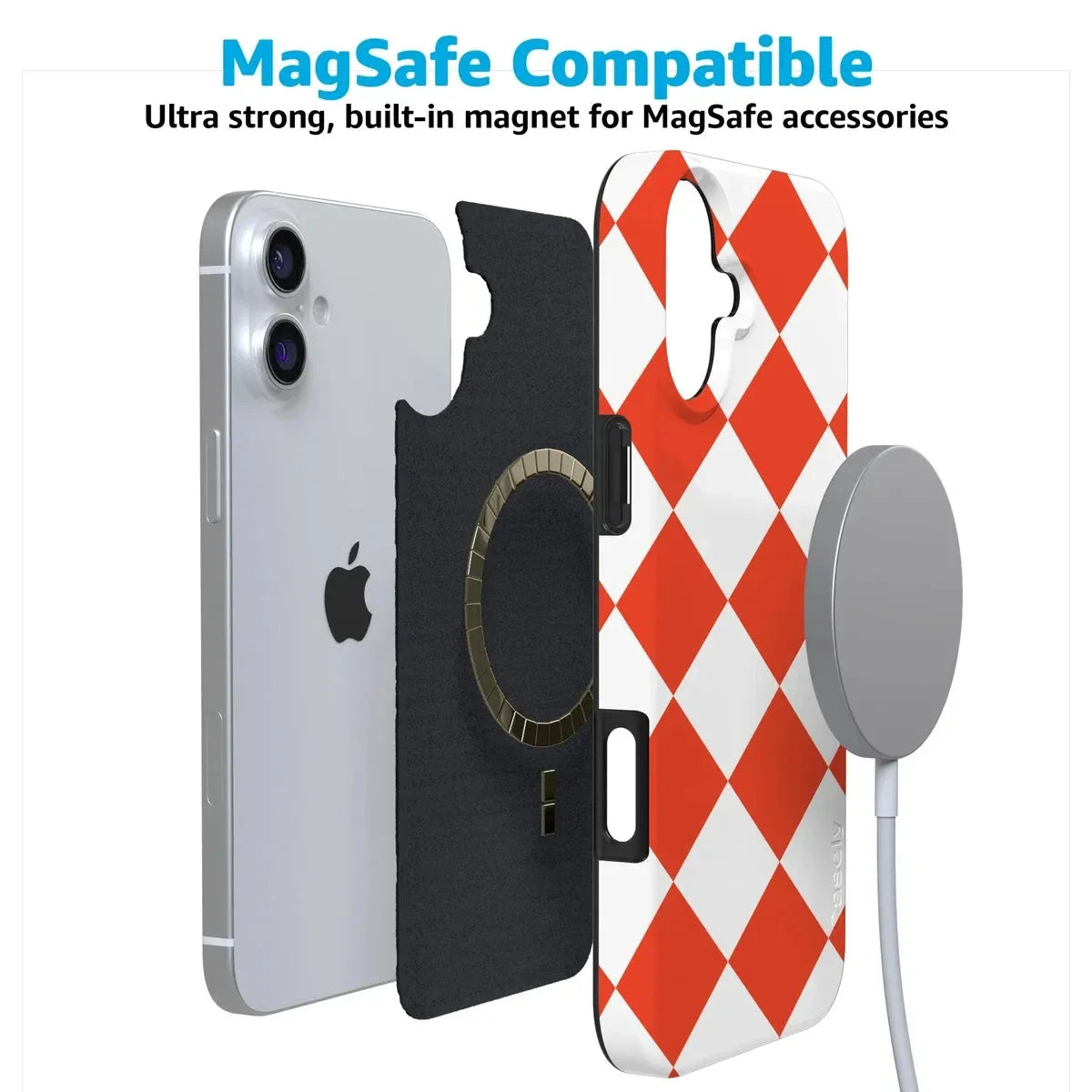 Red Checkerboard | High Contrast Design Case Phone Case Casetry
