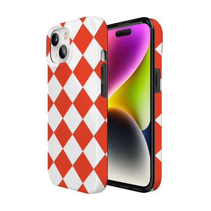 Red Checkerboard | High Contrast Design Case Phone Case Casetry