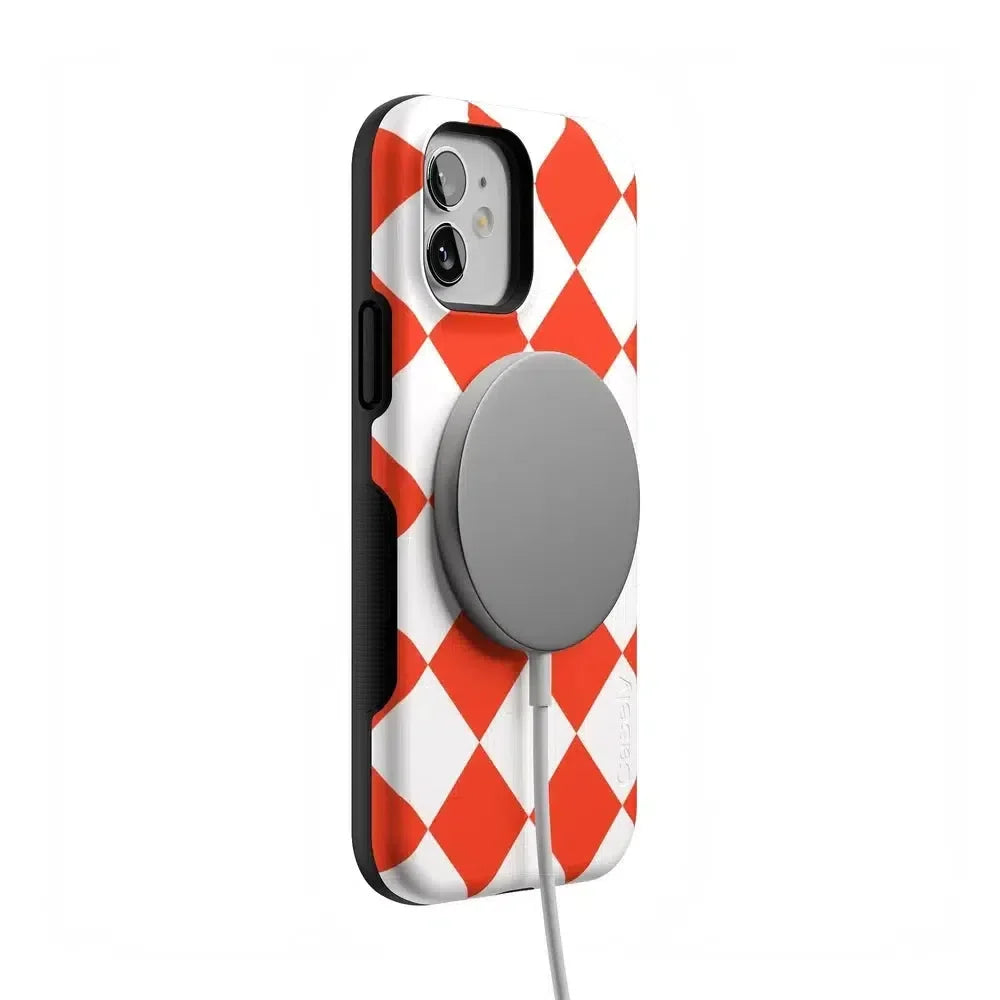 Red Checkerboard | High Contrast Design Case Phone Case Casetry