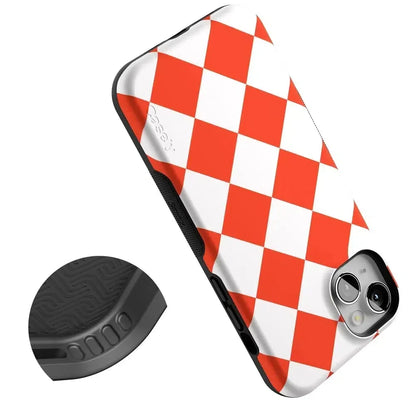 Red Checkerboard | High Contrast Design Case Phone Case Casetry