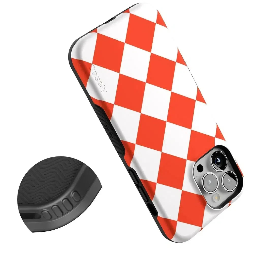 Red Checkerboard | High Contrast Design Case Phone Case Casetry