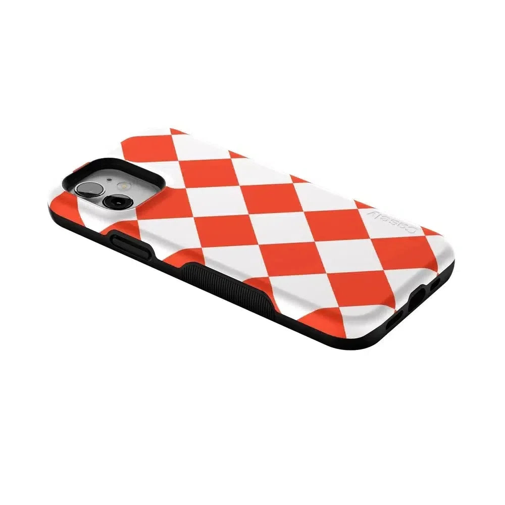 Red Checkerboard | High Contrast Design Case Phone Case Casetry