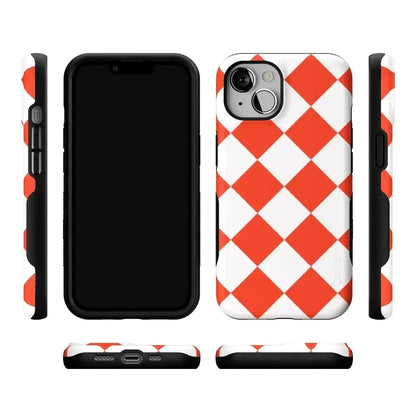 Red Checkerboard | High Contrast Design Case Phone Case Casetry