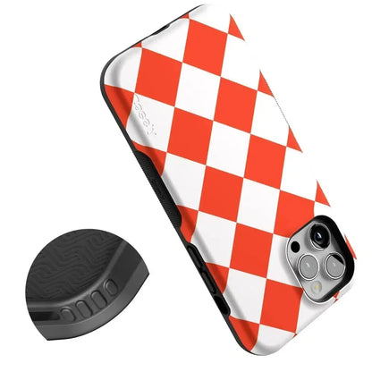 Red Checkerboard | High Contrast Design Case Phone Case Casetry