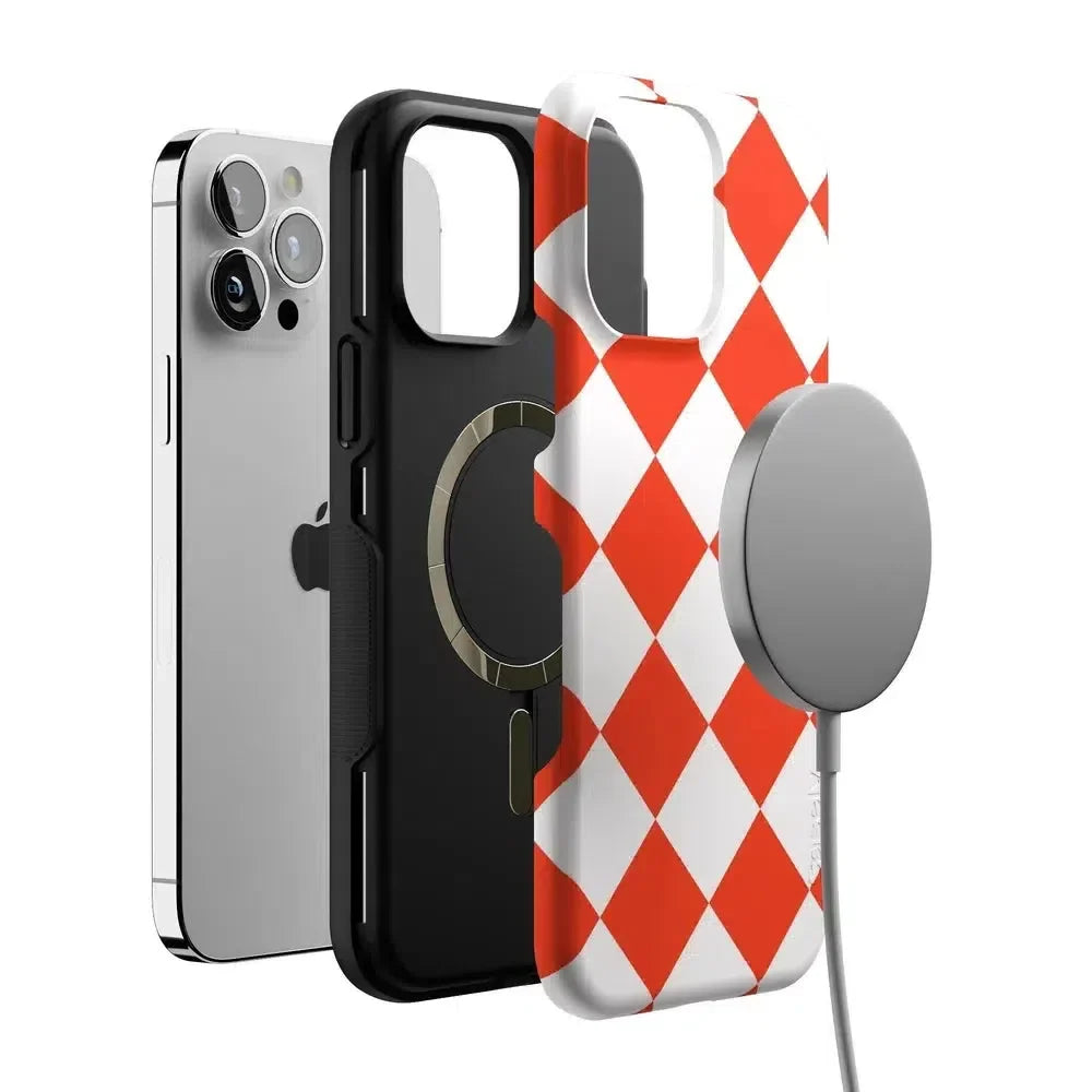 Red Checkerboard | High Contrast Design Case Phone Case Casetry