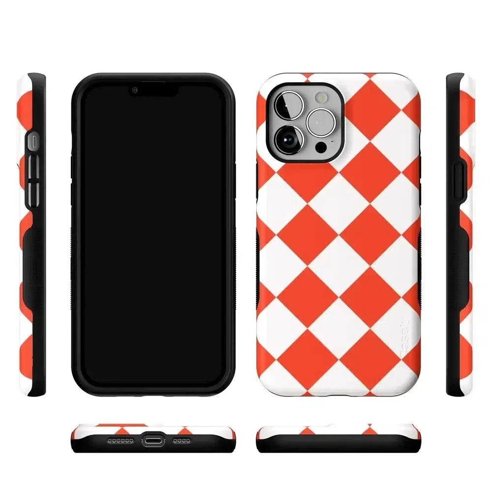 Red Checkerboard | High Contrast Design Case Phone Case Casetry