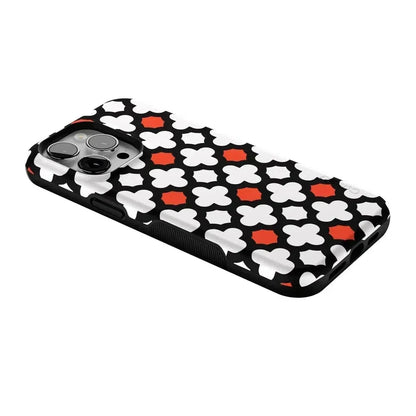 Red Lattice Tile | High Contrast Design Case Phone Case Casetry