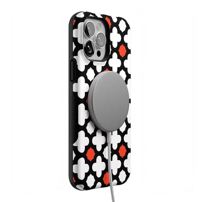 Red Lattice Tile | High Contrast Design Case Phone Case Casetry