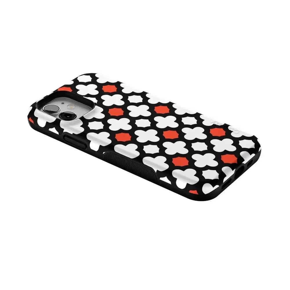 Red Lattice Tile | High Contrast Design Case Phone Case Casetry