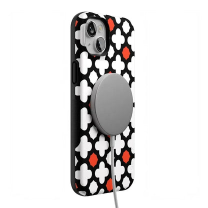 Red Lattice Tile | High Contrast Design Case Phone Case Casetry
