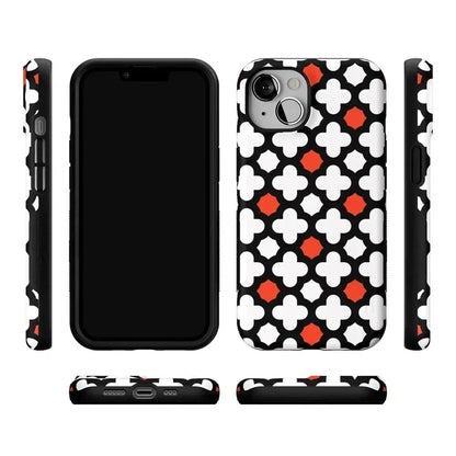 Red Lattice Tile | High Contrast Design Case Phone Case Casetry