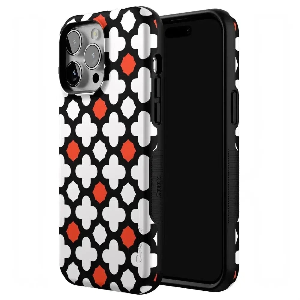 Red Lattice Tile | High Contrast Design Case Phone Case Casetry