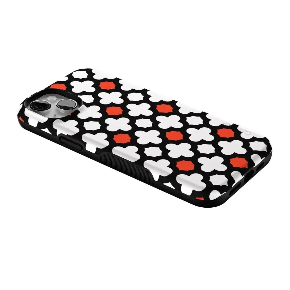 Red Lattice Tile | High Contrast Design Case Phone Case Casetry