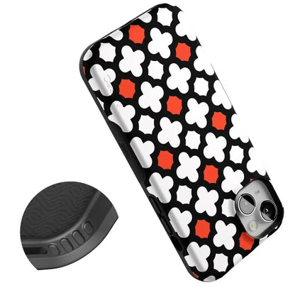 Red Lattice Tile | High Contrast Design Case Phone Case Casetry