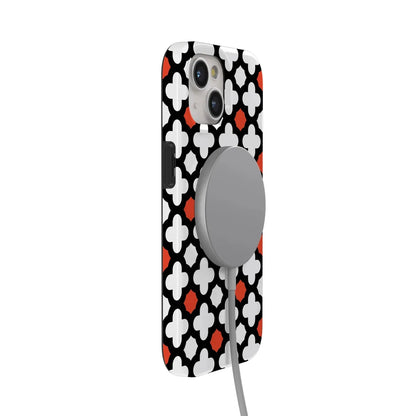 Red Lattice Tile | High Contrast Design Case Phone Case Casetry
