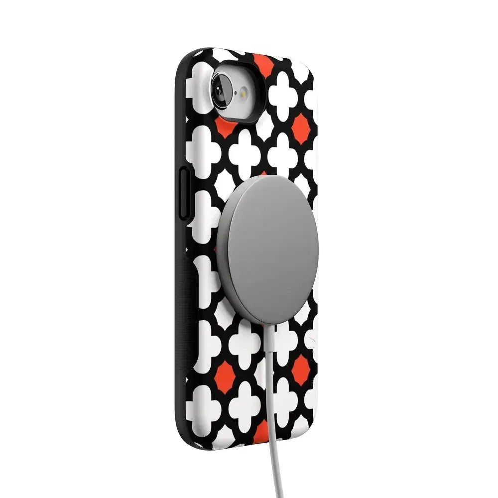 Red Lattice Tile | High Contrast Design Case Phone Case Casetry