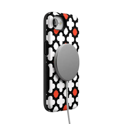 Red Lattice Tile | High Contrast Design Case Phone Case Casetry