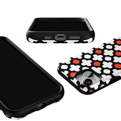 Red Lattice Tile | High Contrast Design Case Phone Case Casetry