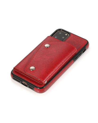 Red Vegan Leather | Wallet Case iPhone Case get.casely