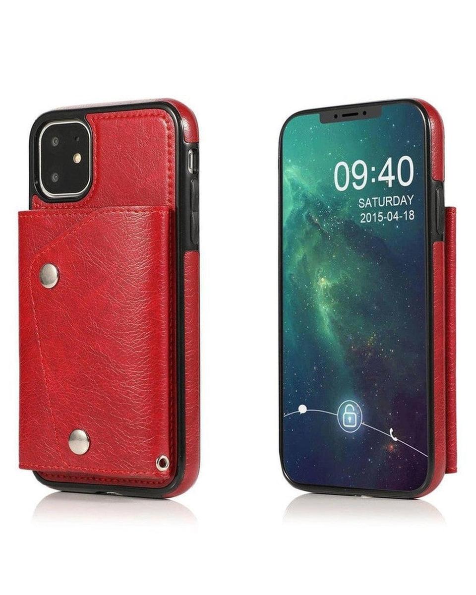 Red Vegan Leather | Wallet Case iPhone Case get.casely