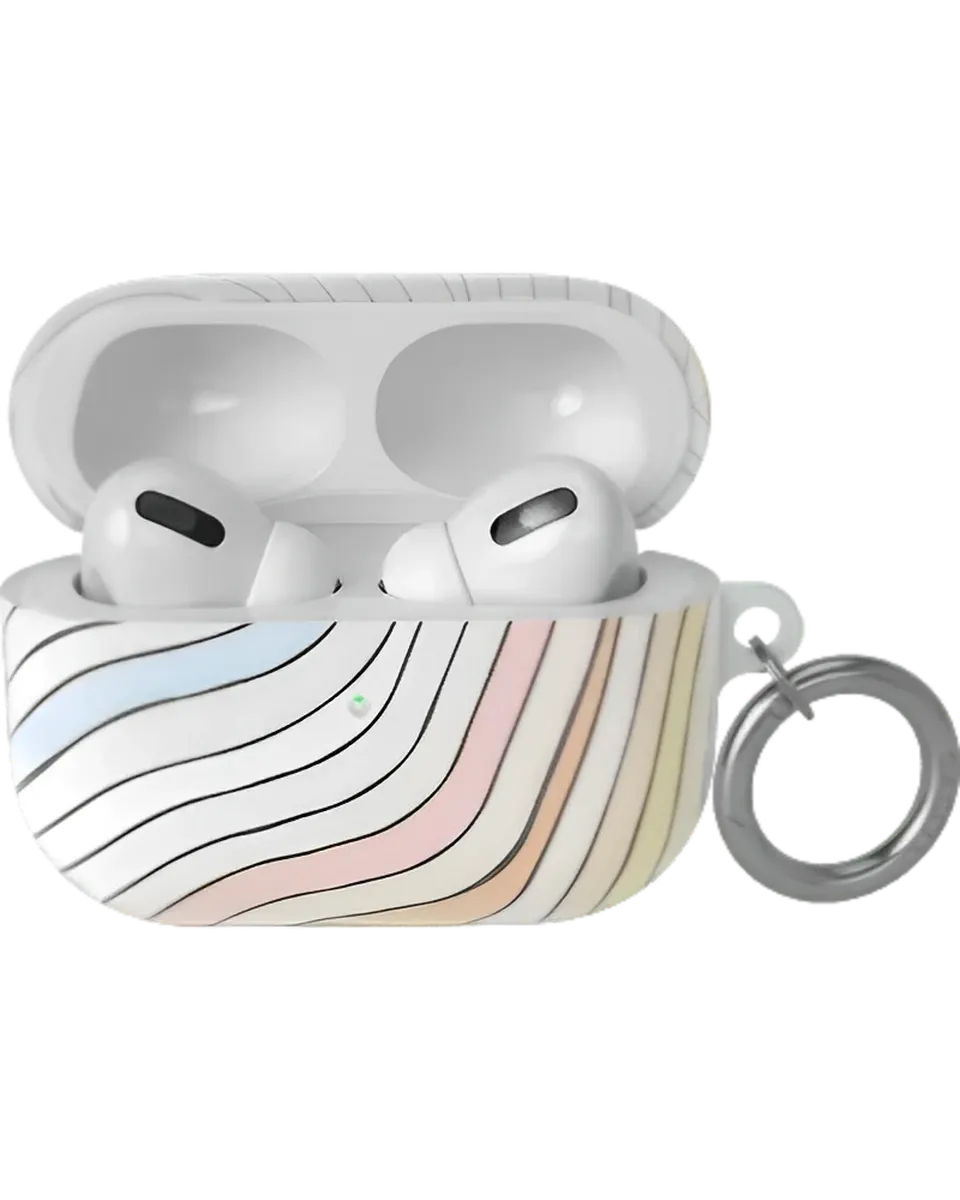 Ride The Wave | Pastel Rainbow Lined AirPods Case AirPods Case get.casely AirPods Pro 2 Case