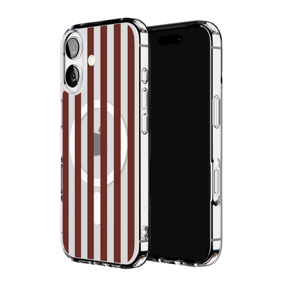 Sunday in Brooklyn | Burgundy Stripes Case
