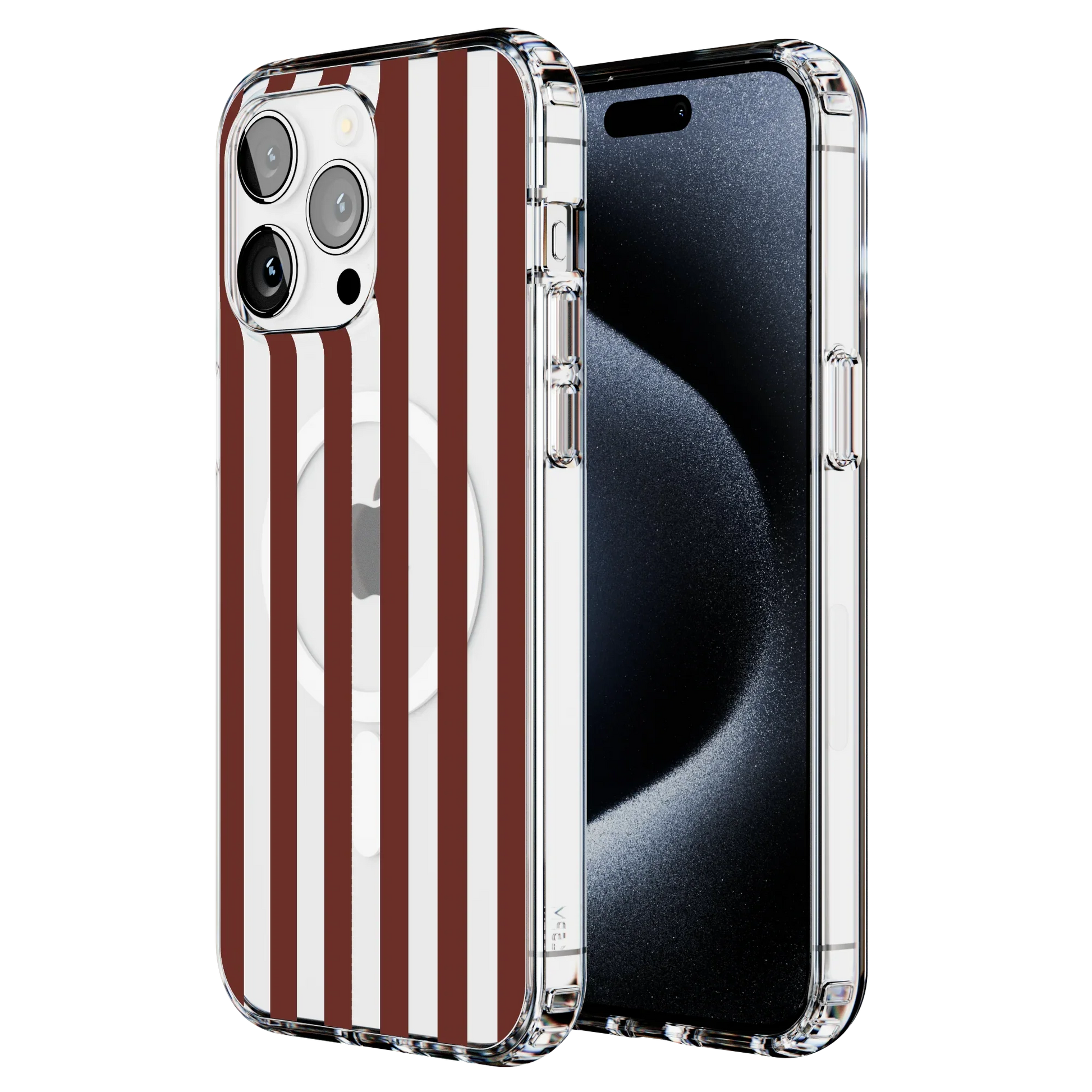 Sunday in Brooklyn | Burgundy Stripes Case