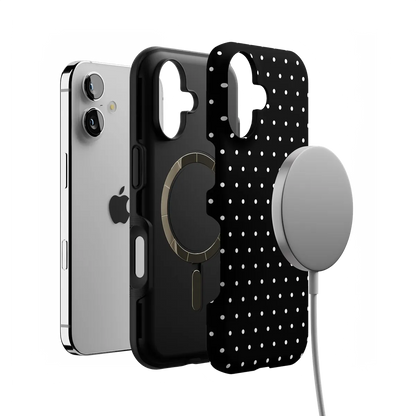 On the Dot | White Polka Dot Case