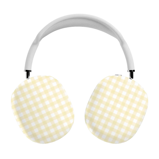 Pastel Picnic | Yellow Gingham AirPods Max Case