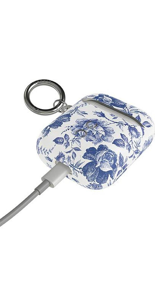 Rose to Fame | Blue & White Rose Floral AirPods Case AirPods Case get.casely