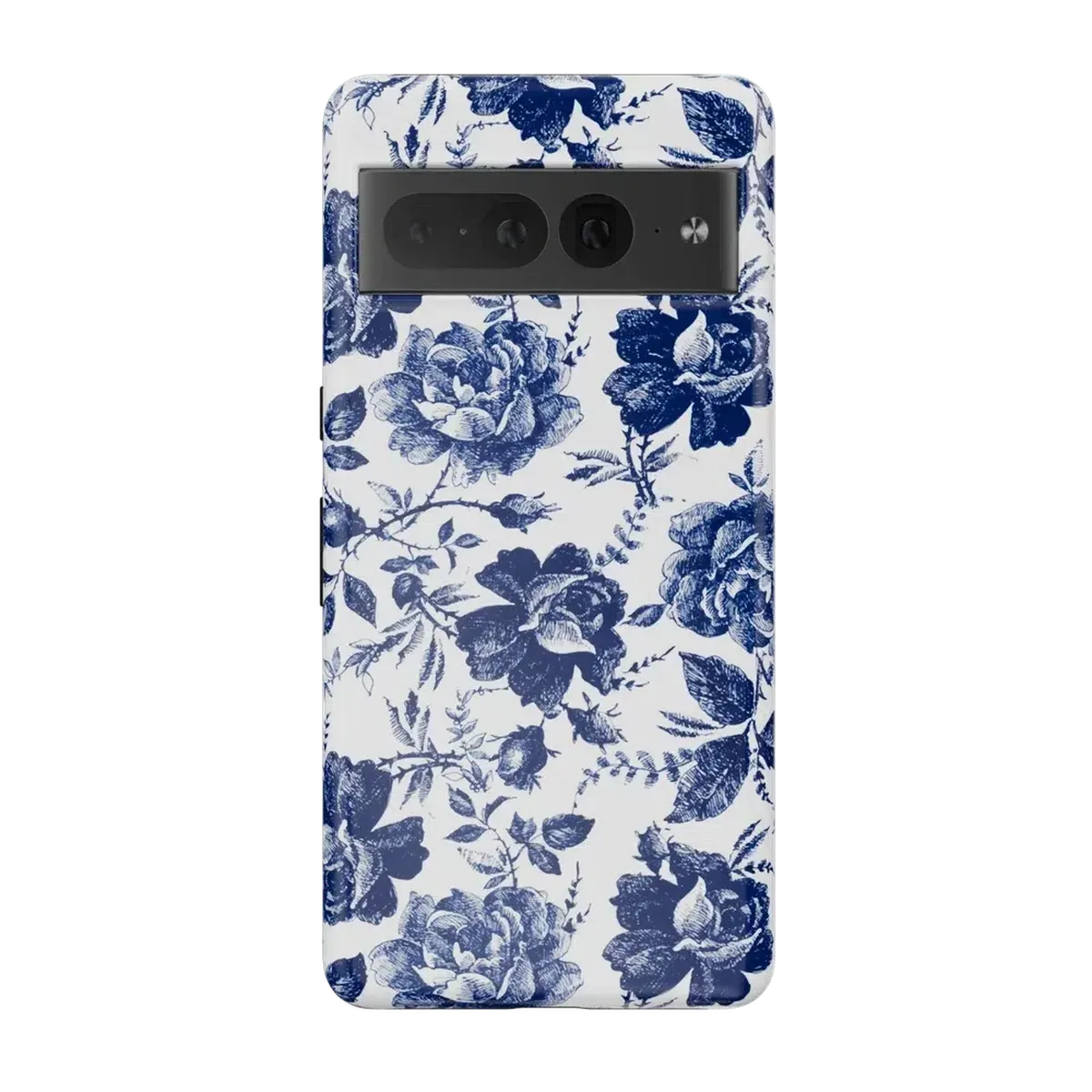 Rose to Fame | Blue & White Rose Floral Google Pixel Case Google Pixel Case Casetry Essential Google Pixel 7 Pro