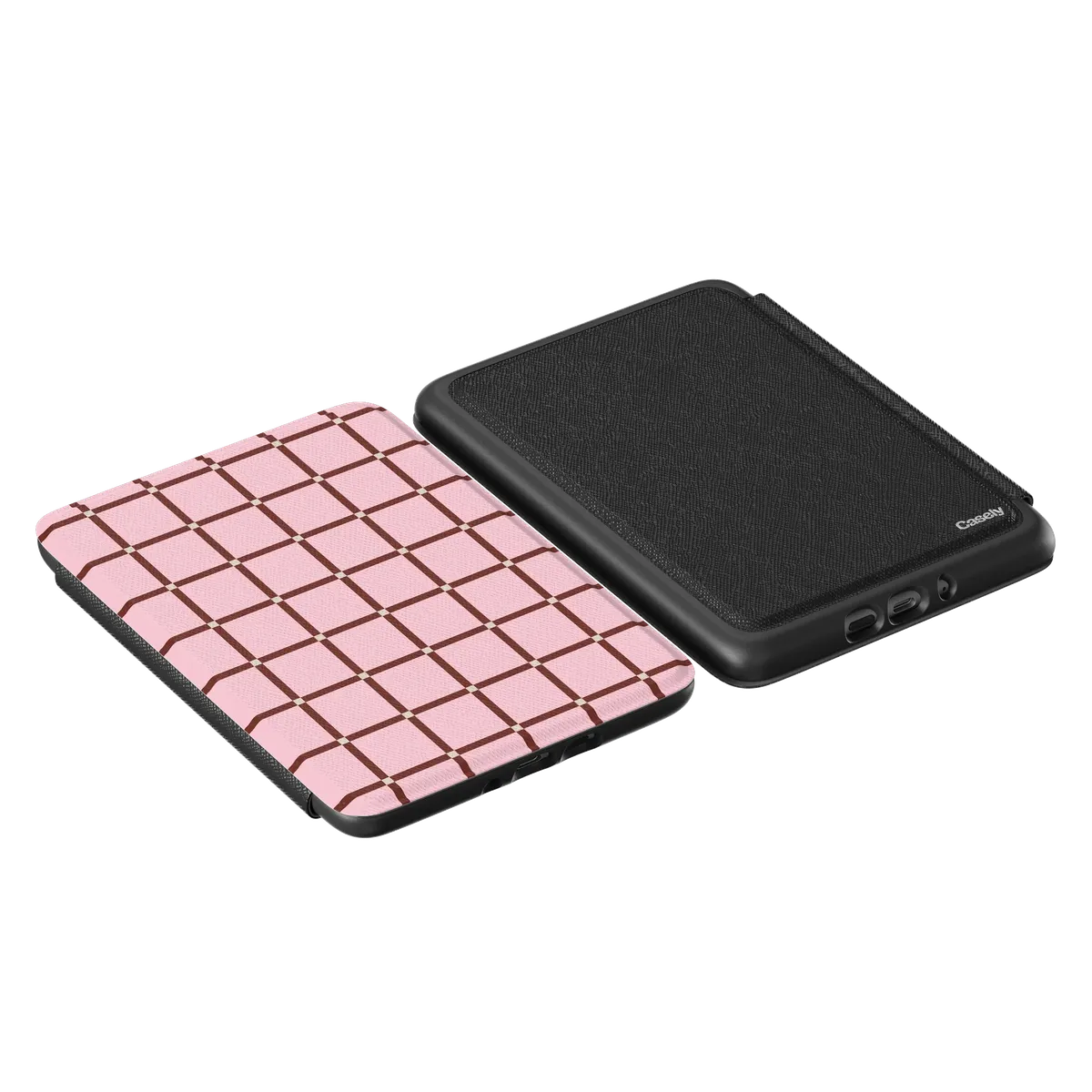 Uptown Gridlock | Pink Checkerboard Kindle Case