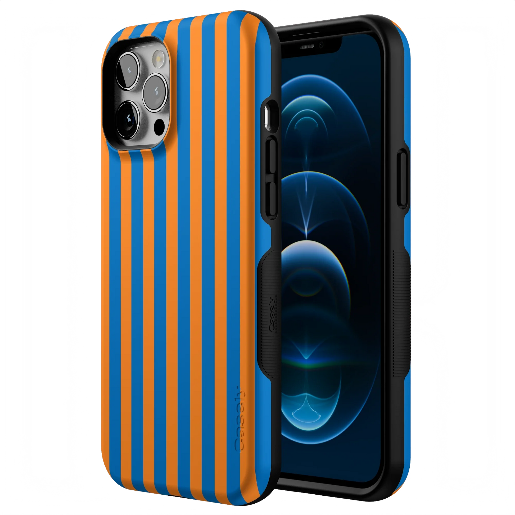 Go New York | Blue & Orange Stripes Case