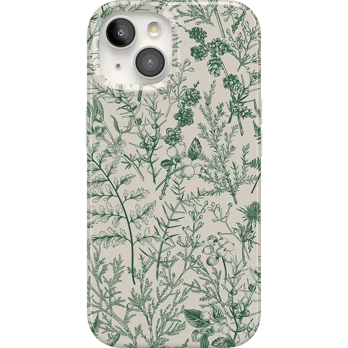 Sage Garden | Green Floral Case iPhone Case get.casely Classic + MagSafe® iPhone 15
