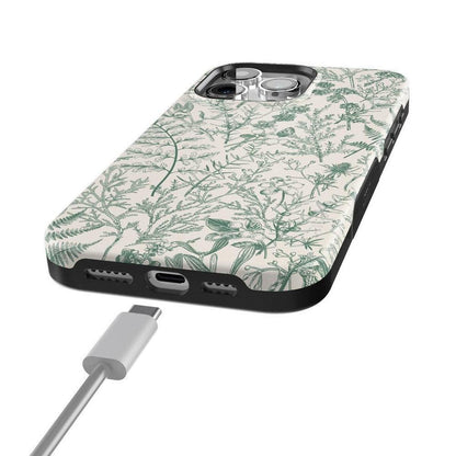 Sage Garden | Green Floral Case iPhone Case get.casely