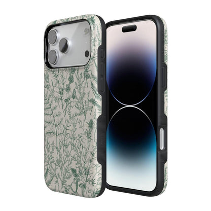 Sage Garden | Green Floral Case iPhone Case get.casely
