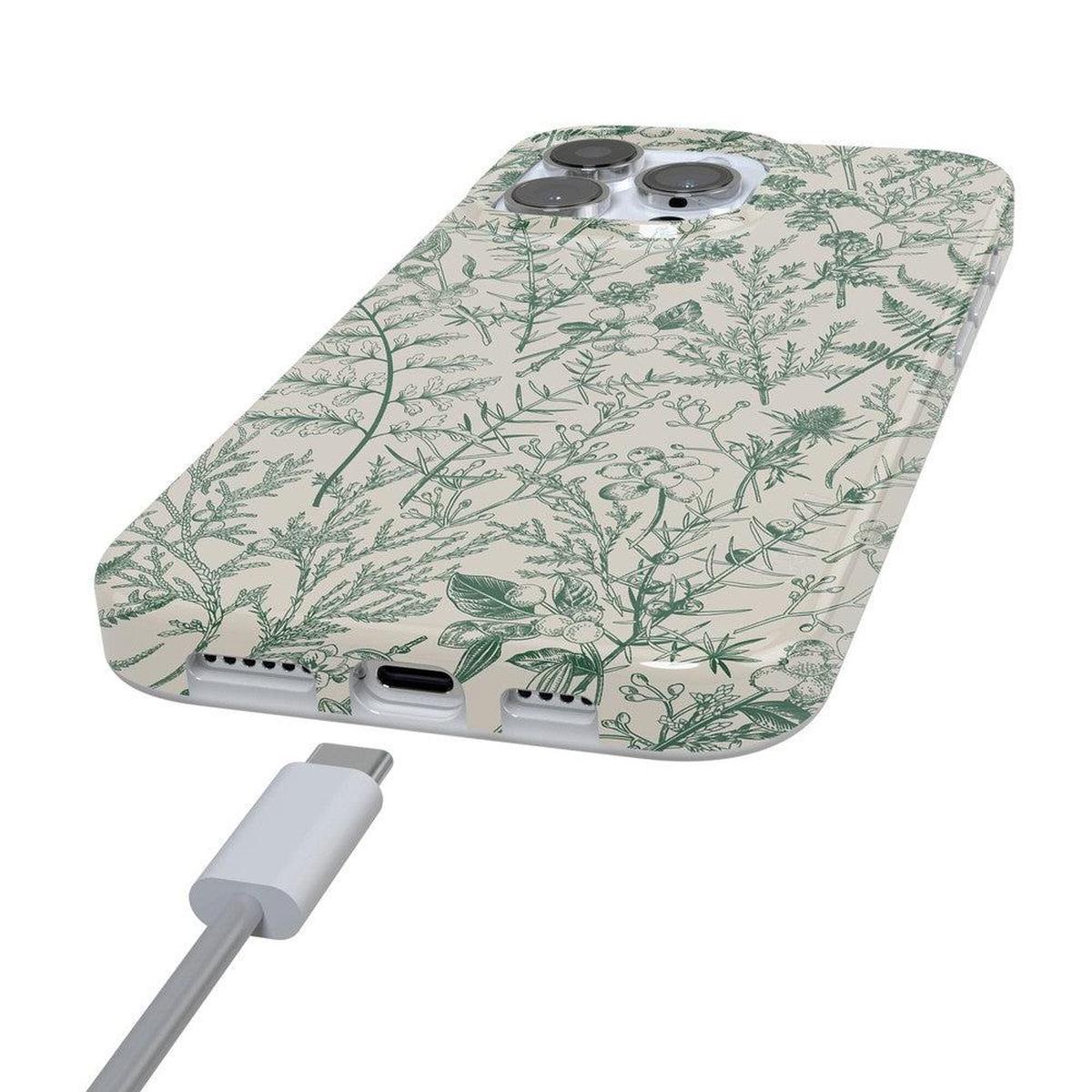 Sage Garden | Green Floral Case iPhone Case get.casely