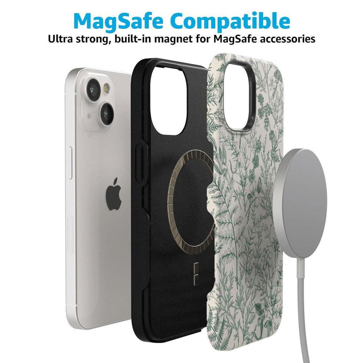 Sage Garden | Green Floral Case iPhone Case get.casely